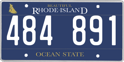 RI license plate 484891