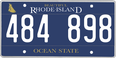 RI license plate 484898