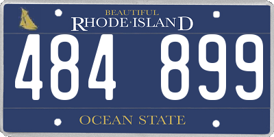 RI license plate 484899