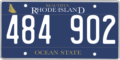 RI license plate 484902
