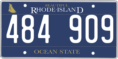 RI license plate 484909