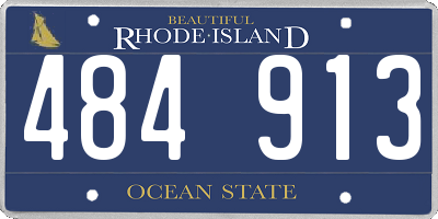 RI license plate 484913