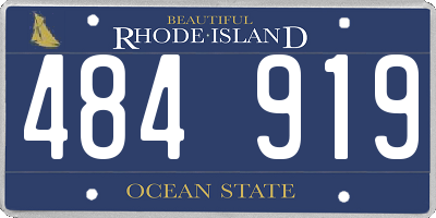 RI license plate 484919