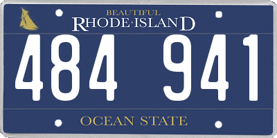 RI license plate 484941