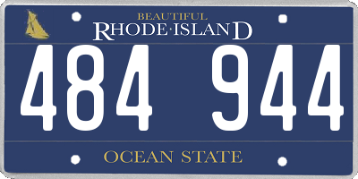 RI license plate 484944