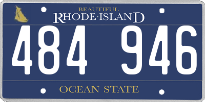 RI license plate 484946
