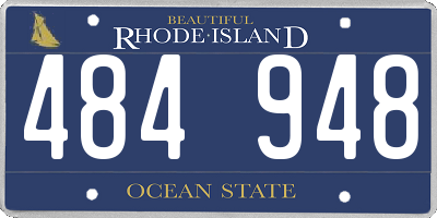 RI license plate 484948