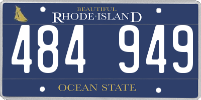 RI license plate 484949