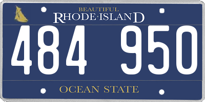 RI license plate 484950