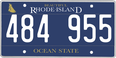 RI license plate 484955