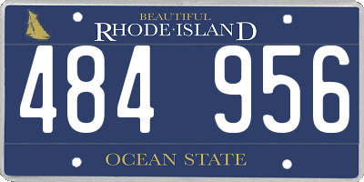 RI license plate 484956