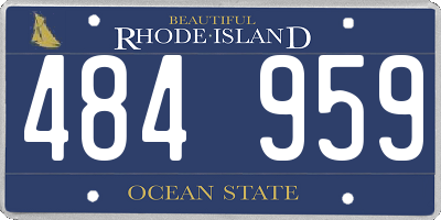 RI license plate 484959