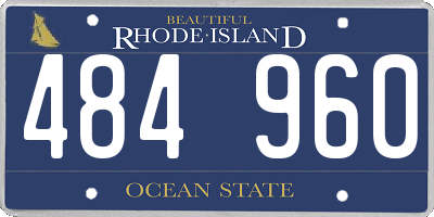 RI license plate 484960