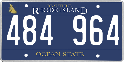 RI license plate 484964