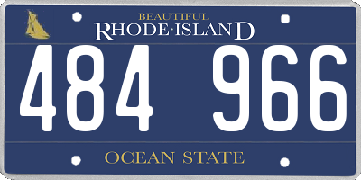 RI license plate 484966