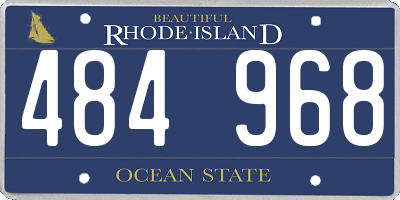 RI license plate 484968