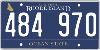 RI license plate 484970