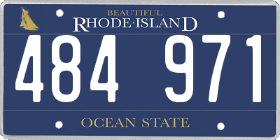 RI license plate 484971