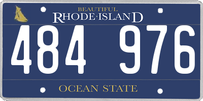 RI license plate 484976