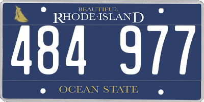 RI license plate 484977