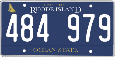 RI license plate 484979