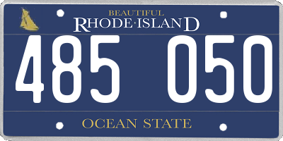 RI license plate 485050