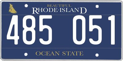 RI license plate 485051