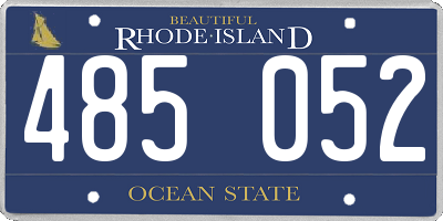 RI license plate 485052