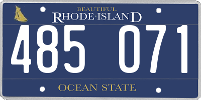 RI license plate 485071