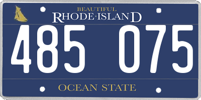 RI license plate 485075