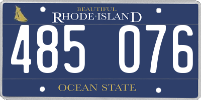 RI license plate 485076