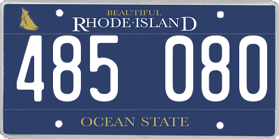 RI license plate 485080