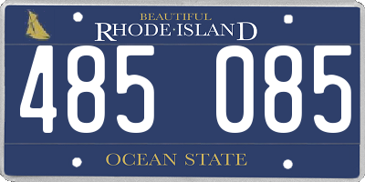 RI license plate 485085