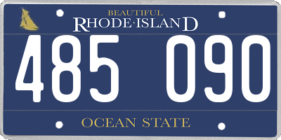 RI license plate 485090