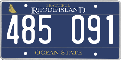 RI license plate 485091