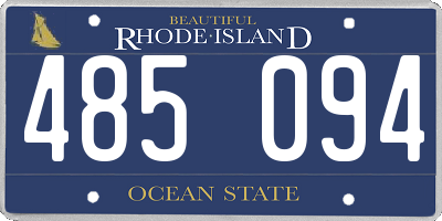 RI license plate 485094
