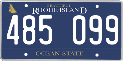 RI license plate 485099