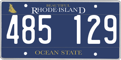 RI license plate 485129