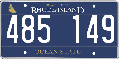 RI license plate 485149