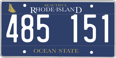 RI license plate 485151