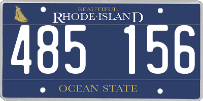 RI license plate 485156