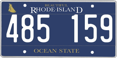 RI license plate 485159