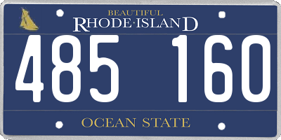 RI license plate 485160