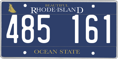 RI license plate 485161