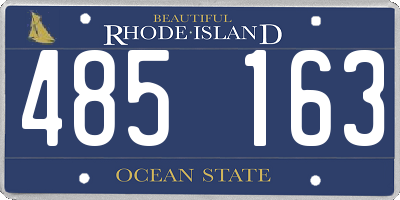 RI license plate 485163