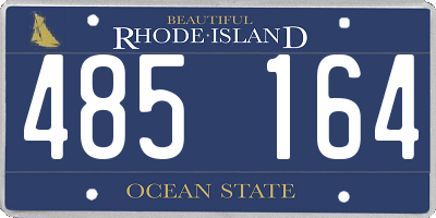 RI license plate 485164