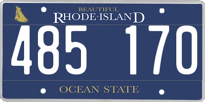 RI license plate 485170