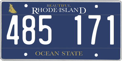 RI license plate 485171
