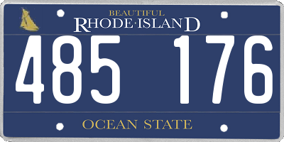 RI license plate 485176