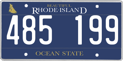 RI license plate 485199